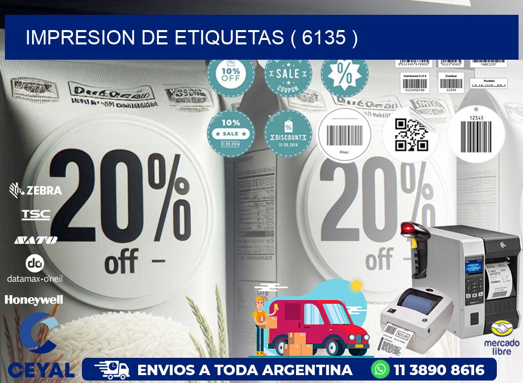 IMPRESION DE ETIQUETAS ( 6135 )