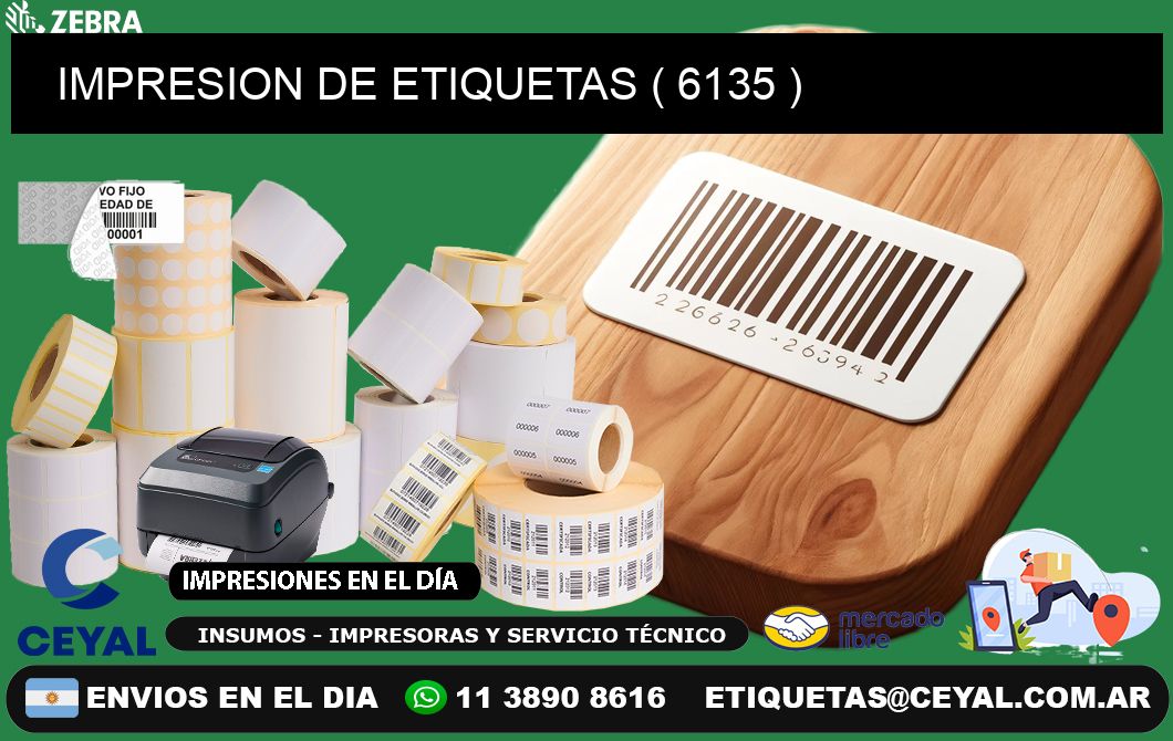 IMPRESION DE ETIQUETAS ( 6135 )
