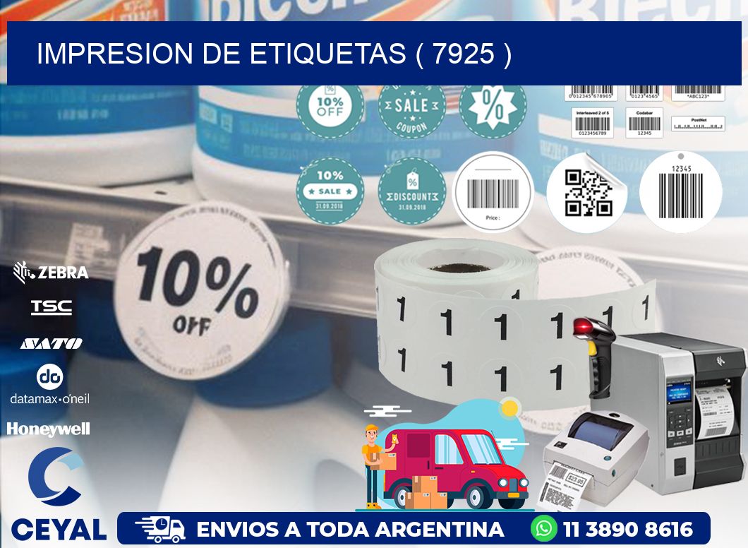 IMPRESION DE ETIQUETAS ( 7925 )