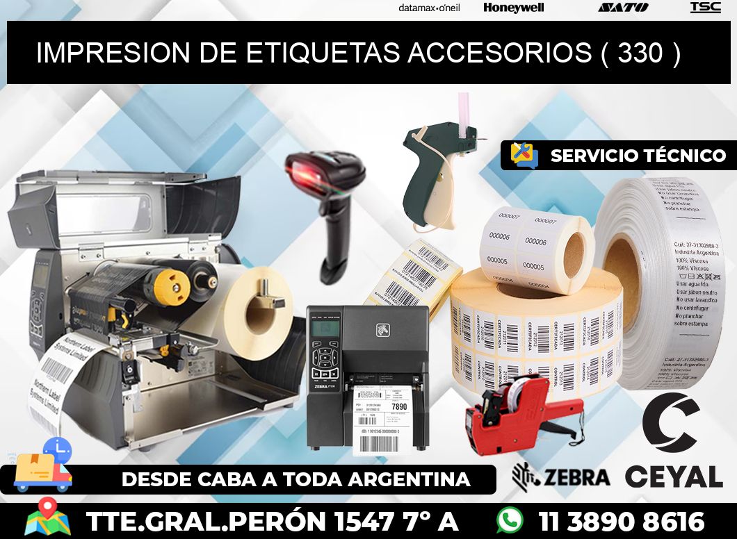 IMPRESION DE ETIQUETAS ACCESORIOS ( 330 )