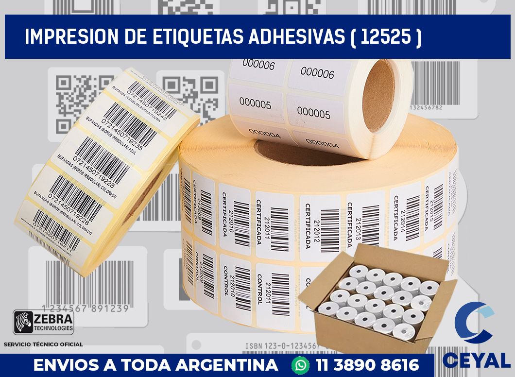 IMPRESION DE ETIQUETAS ADHESIVAS ( 12525 )