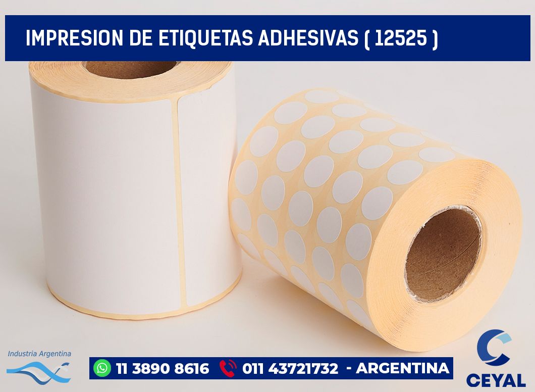 IMPRESION DE ETIQUETAS ADHESIVAS ( 12525 )