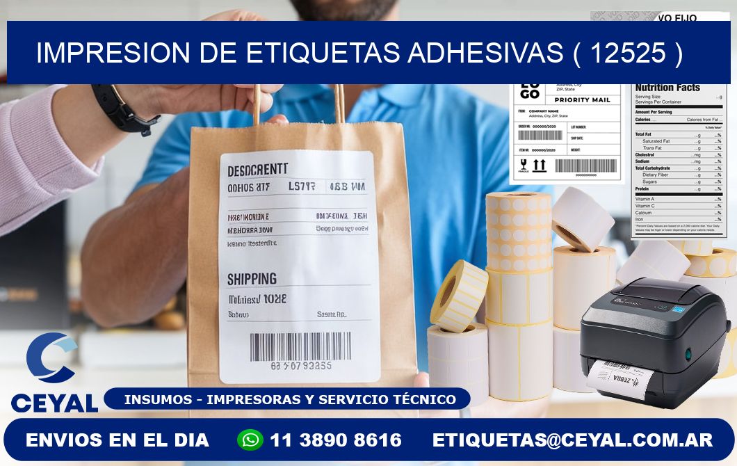 IMPRESION DE ETIQUETAS ADHESIVAS ( 12525 )