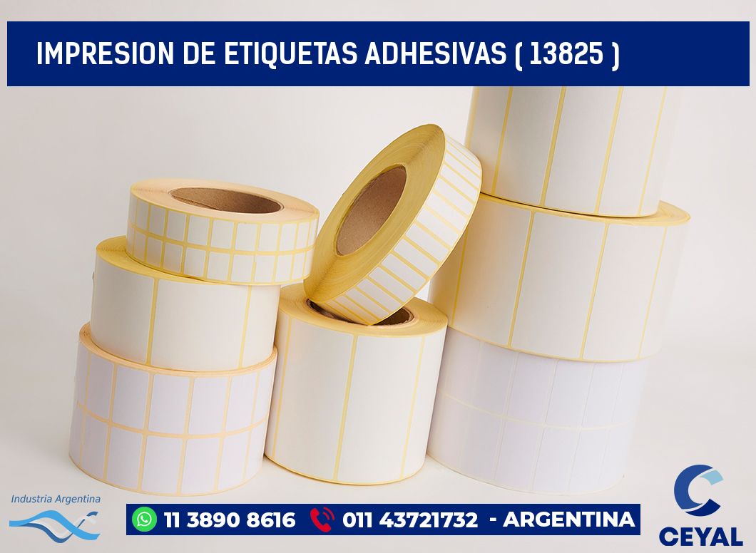 IMPRESION DE ETIQUETAS ADHESIVAS ( 13825 )