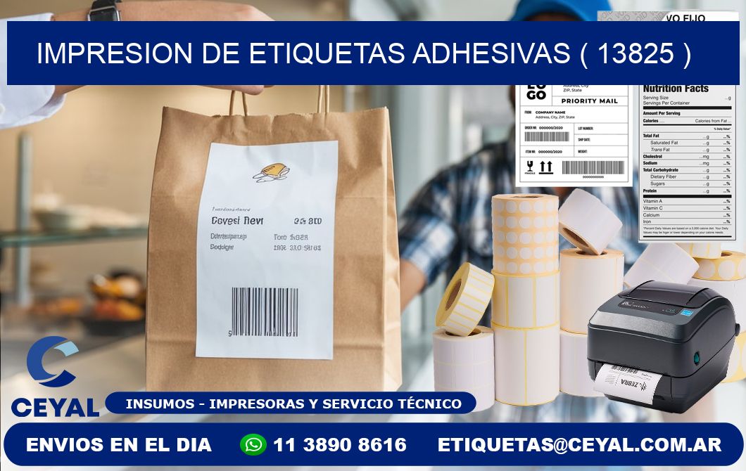 IMPRESION DE ETIQUETAS ADHESIVAS ( 13825 )
