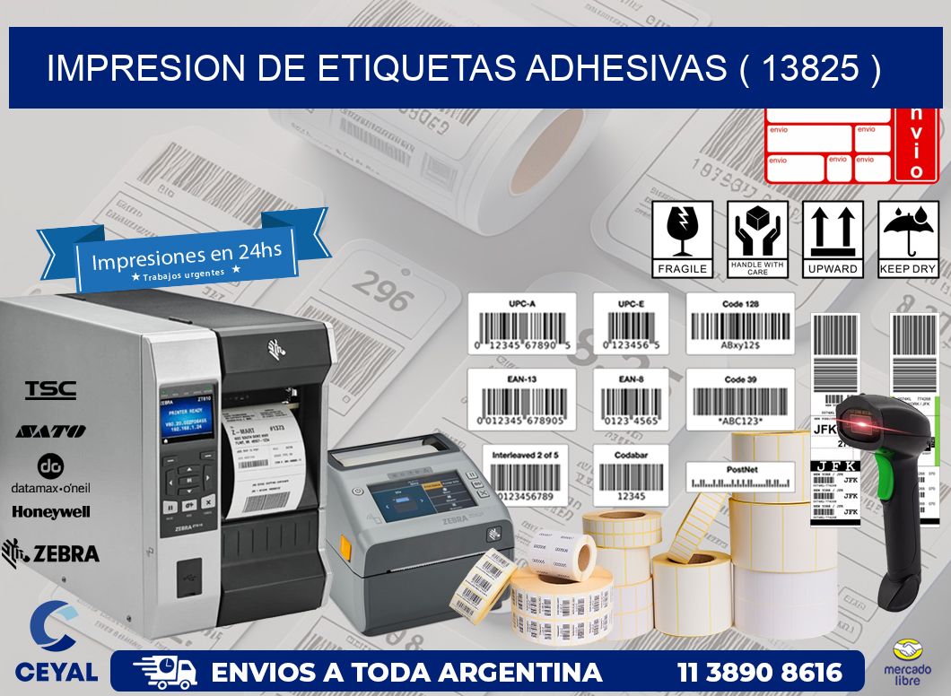IMPRESION DE ETIQUETAS ADHESIVAS ( 13825 )