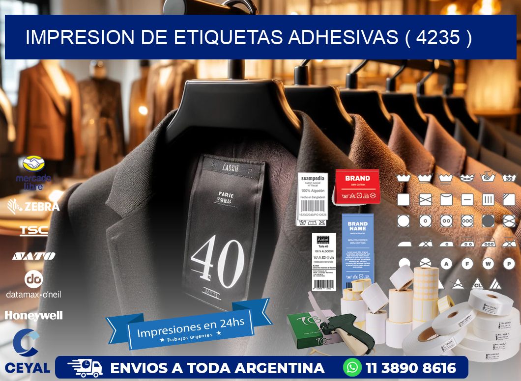 IMPRESION DE ETIQUETAS ADHESIVAS ( 4235 )