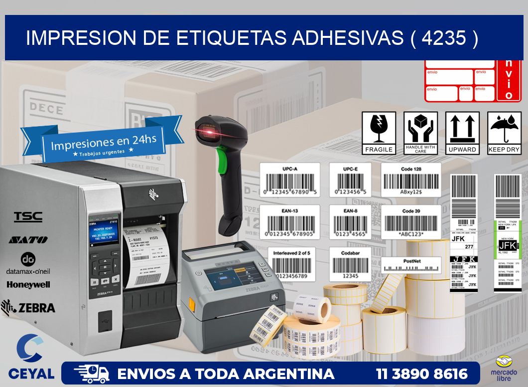 IMPRESION DE ETIQUETAS ADHESIVAS ( 4235 )
