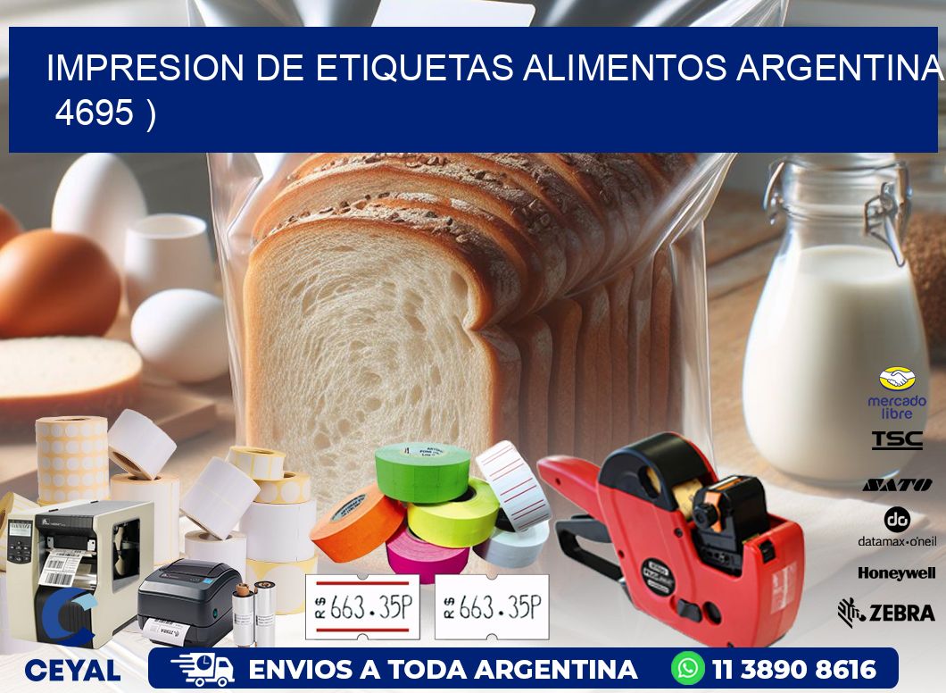 IMPRESION DE ETIQUETAS ALIMENTOS ARGENTINA   4695 )