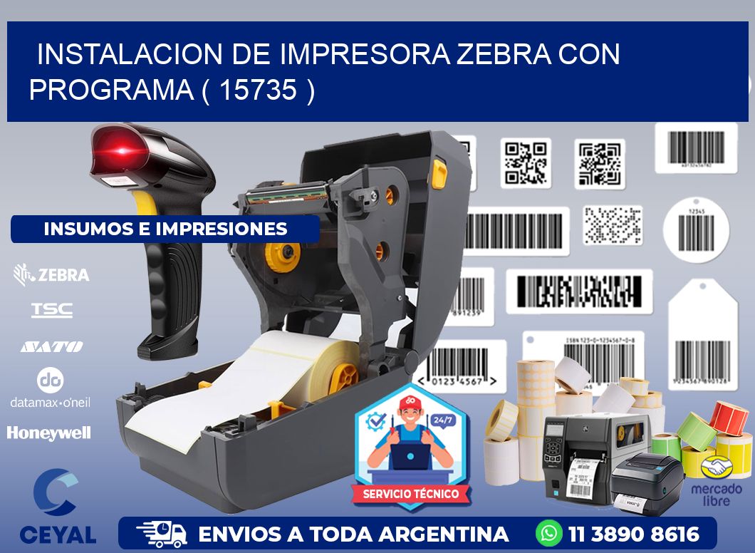 INSTALACION DE IMPRESORA ZEBRA CON PROGRAMA ( 15735 )