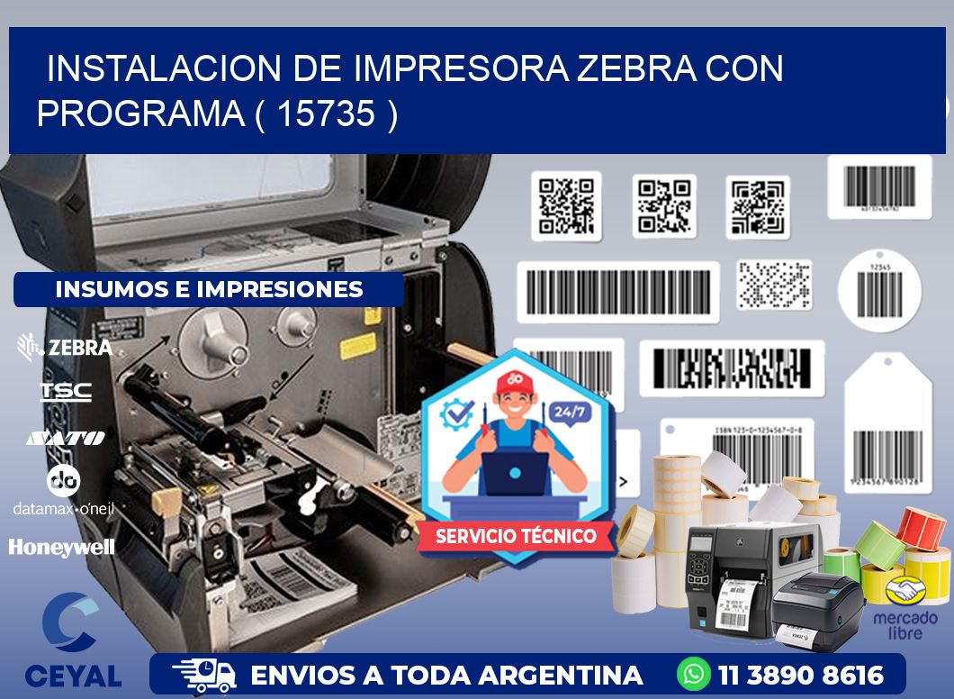 INSTALACION DE IMPRESORA ZEBRA CON PROGRAMA ( 15735 )