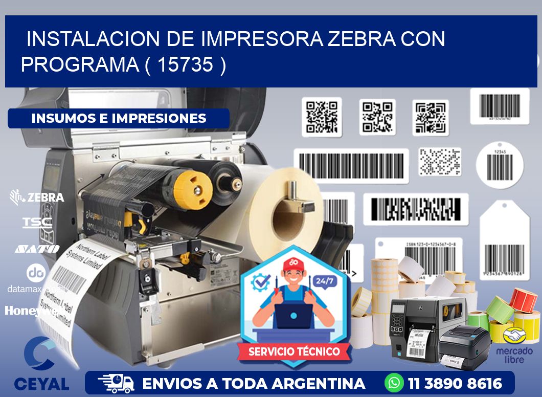 INSTALACION DE IMPRESORA ZEBRA CON PROGRAMA ( 15735 )