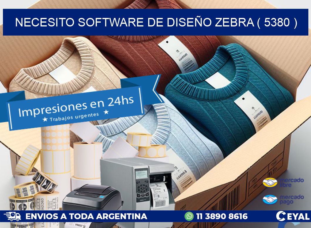 NECESITO SOFTWARE DE DISEÑO ZEBRA ( 5380 )