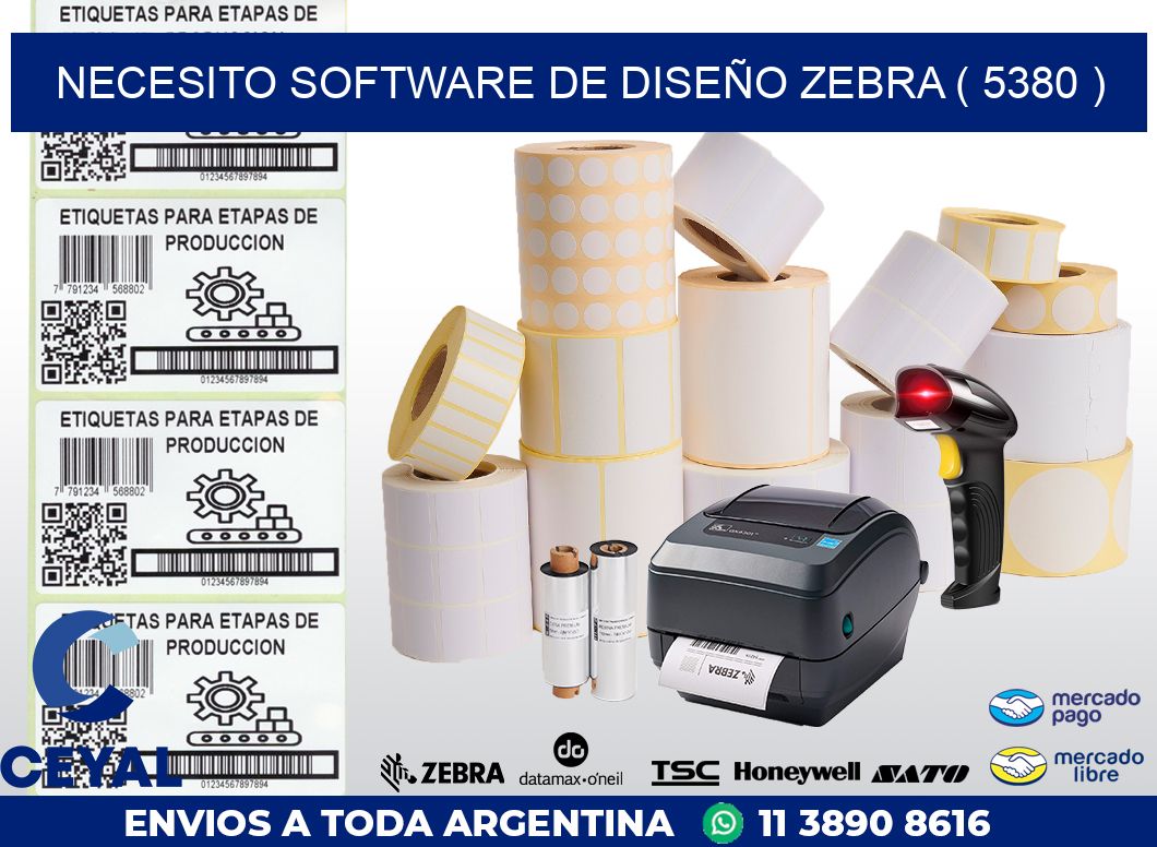 NECESITO SOFTWARE DE DISEÑO ZEBRA ( 5380 )