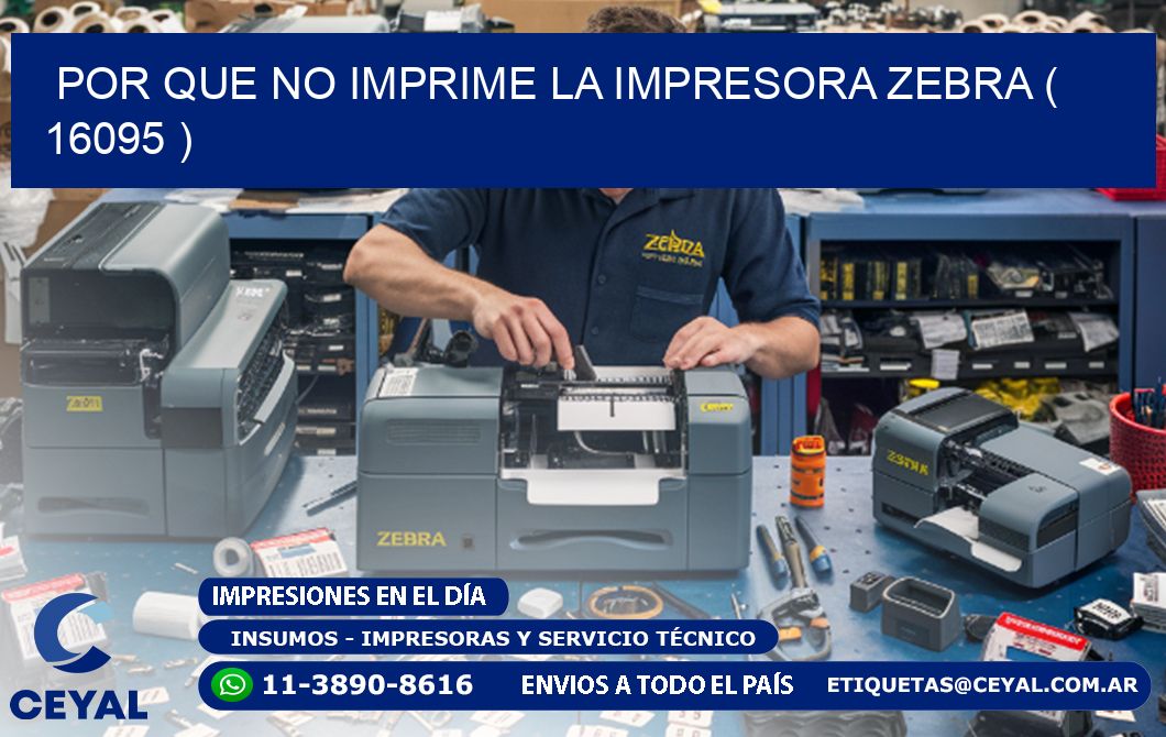 POR QUE NO IMPRIME LA IMPRESORA ZEBRA ( 16095 )