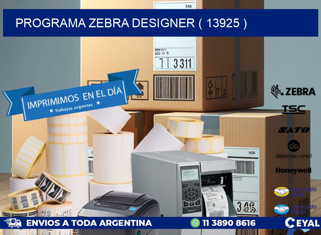 PROGRAMA ZEBRA DESIGNER ( 13925 )