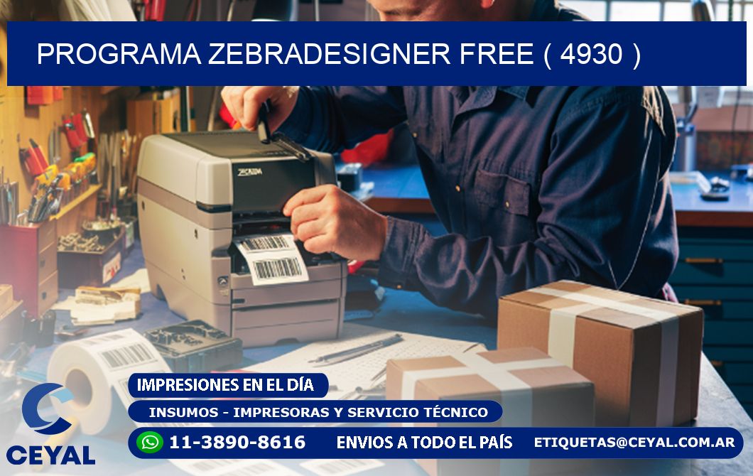 PROGRAMA ZEBRADESIGNER FREE ( 4930 )