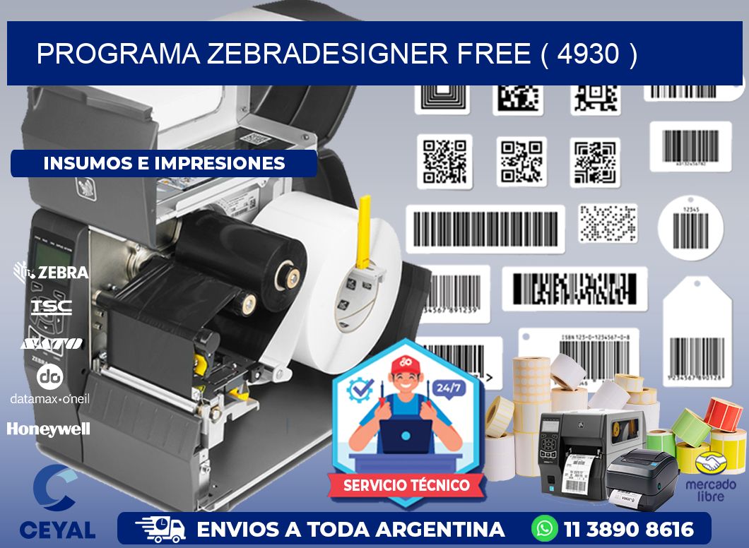 PROGRAMA ZEBRADESIGNER FREE ( 4930 )