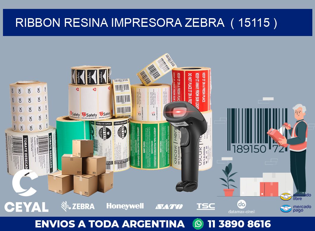 RIBBON RESINA IMPRESORA ZEBRA  ( 15115 )