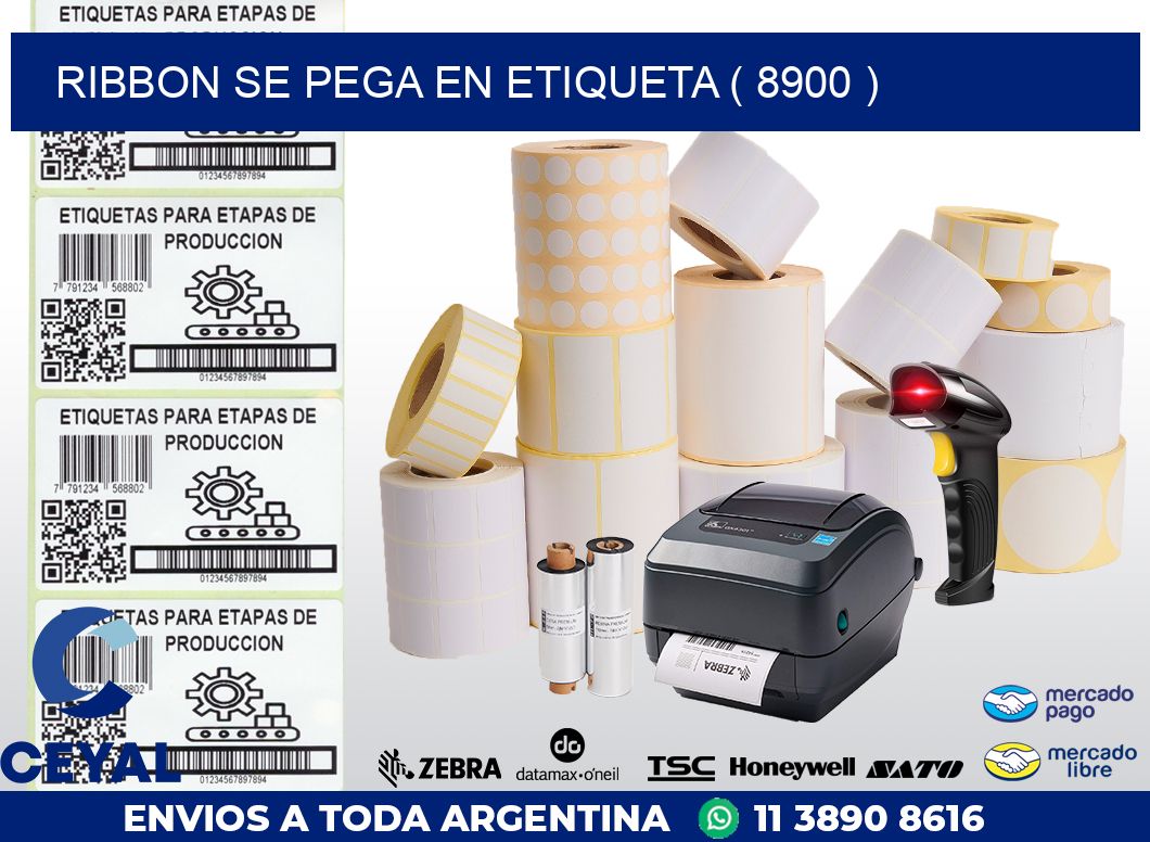 RIBBON SE PEGA EN ETIQUETA ( 8900 )