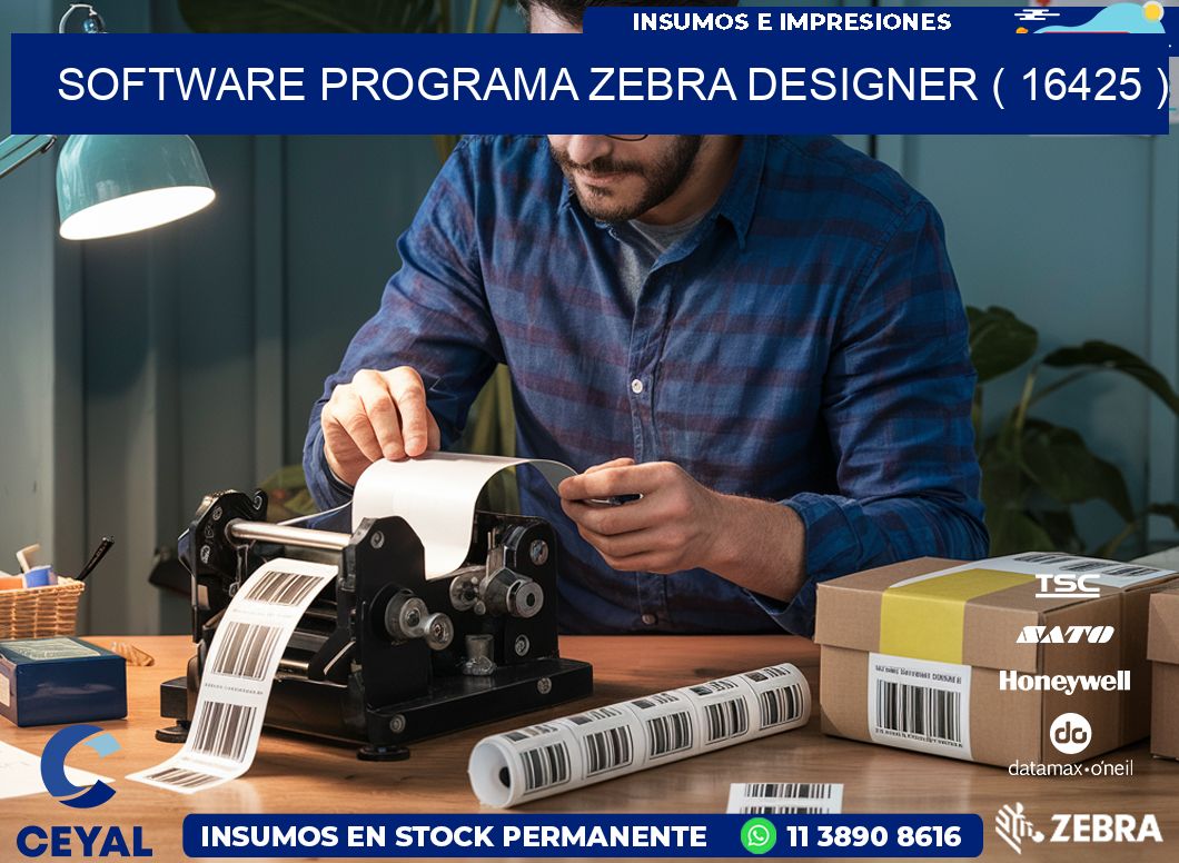 SOFTWARE PROGRAMA ZEBRA DESIGNER ( 16425 )