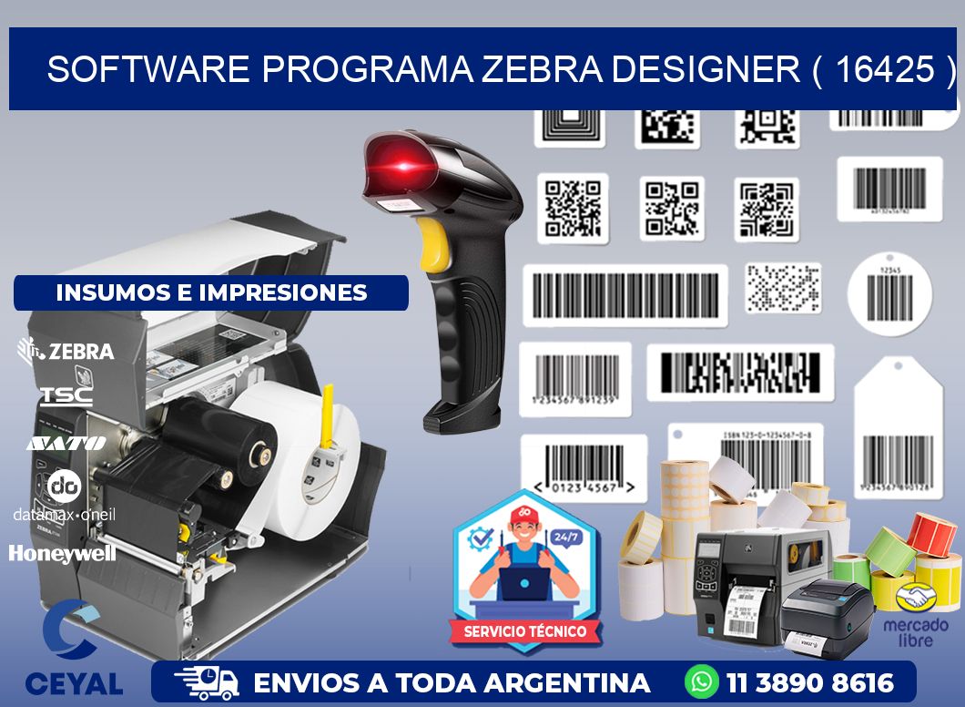 SOFTWARE PROGRAMA ZEBRA DESIGNER ( 16425 )