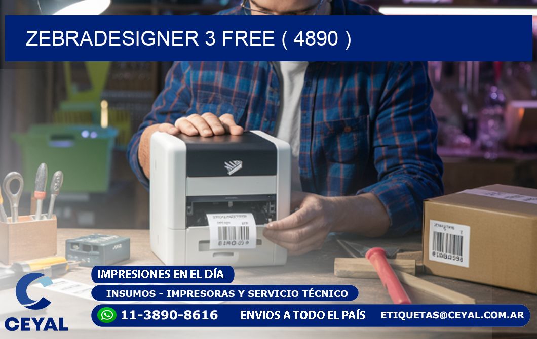 ZEBRADESIGNER 3 FREE ( 4890 )