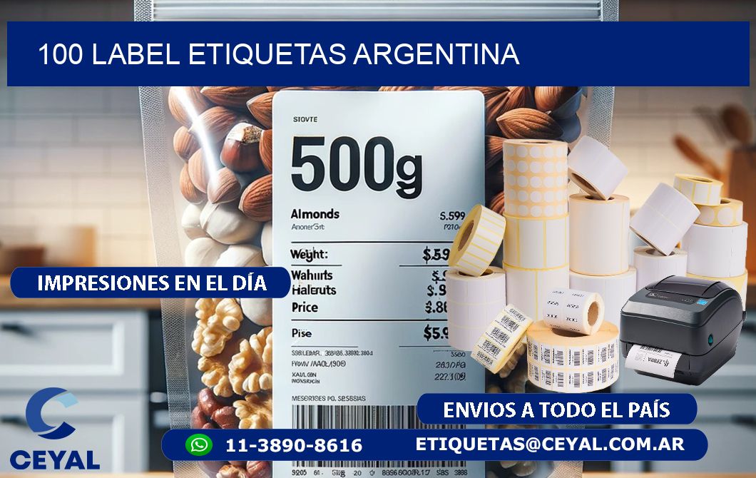 100 LABEL ETIQUETAS ARGENTINA