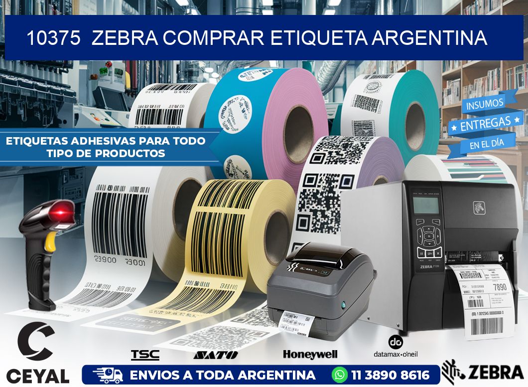 10375  ZEBRA COMPRAR ETIQUETA ARGENTINA