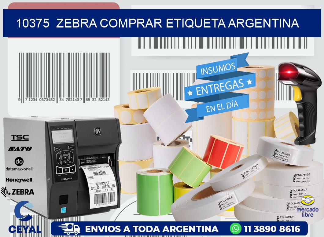 10375  ZEBRA COMPRAR ETIQUETA ARGENTINA