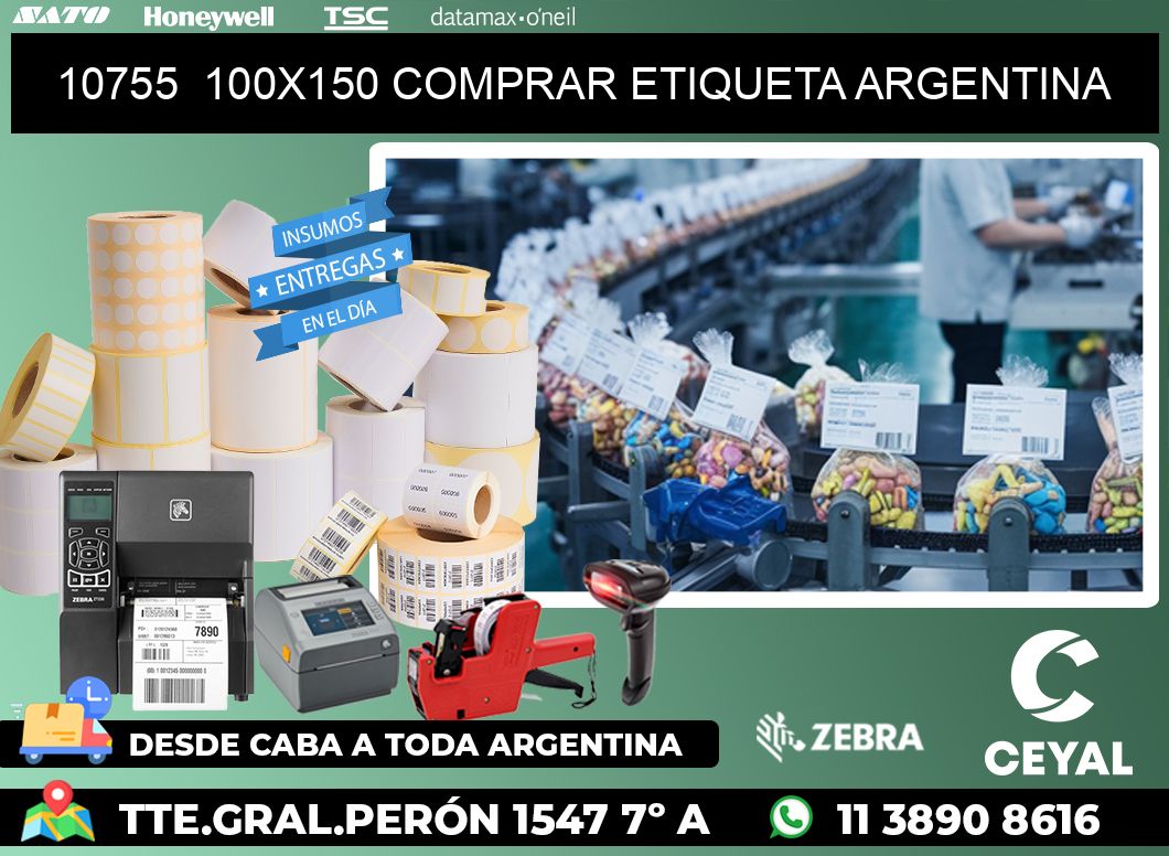 10755  100X150 COMPRAR ETIQUETA ARGENTINA