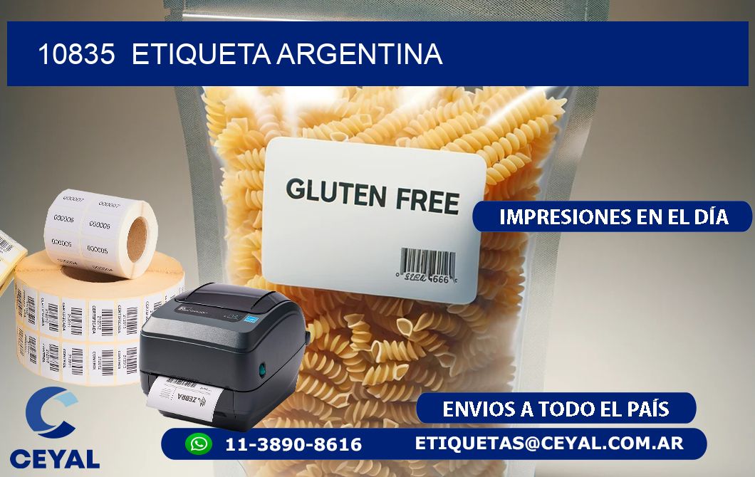 10835  ETIQUETA ARGENTINA
