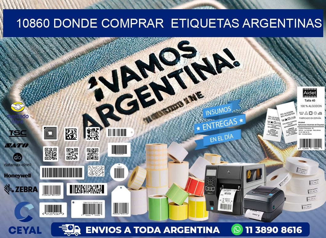 10860 DONDE COMPRAR  ETIQUETAS ARGENTINAS
