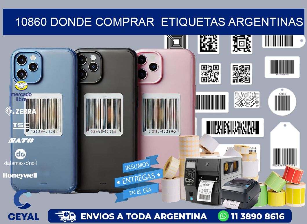 10860 DONDE COMPRAR  ETIQUETAS ARGENTINAS