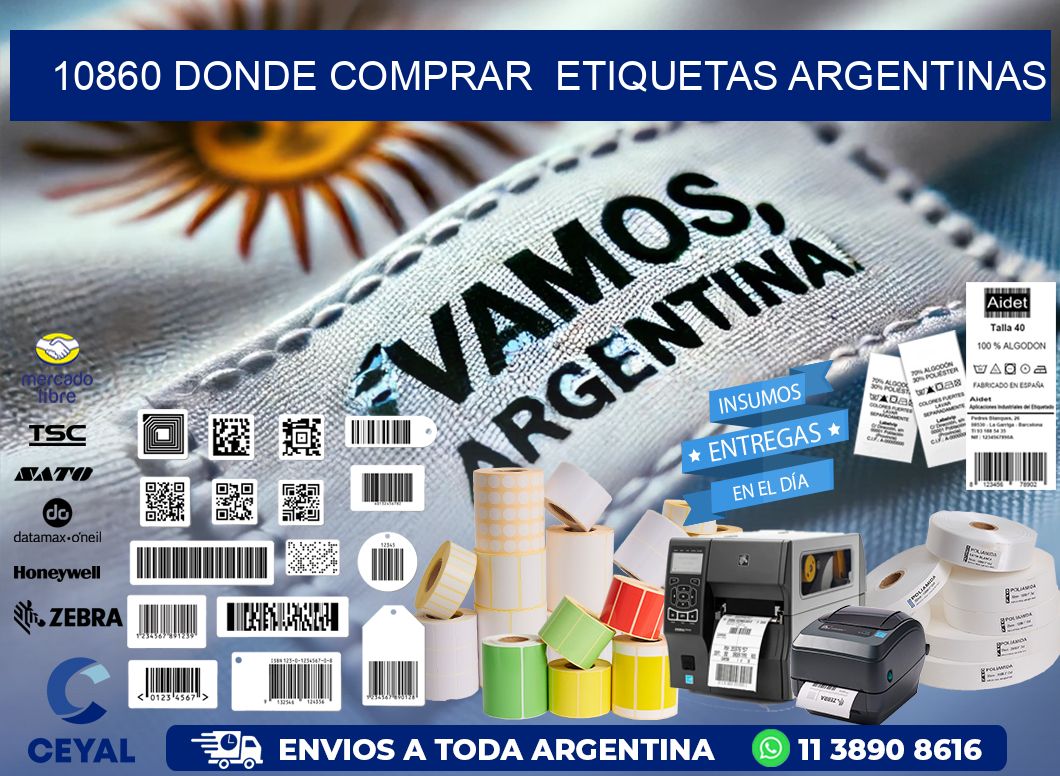 10860 DONDE COMPRAR  ETIQUETAS ARGENTINAS