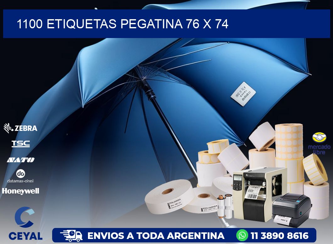 1100 ETIQUETAS PEGATINA 76 x 74