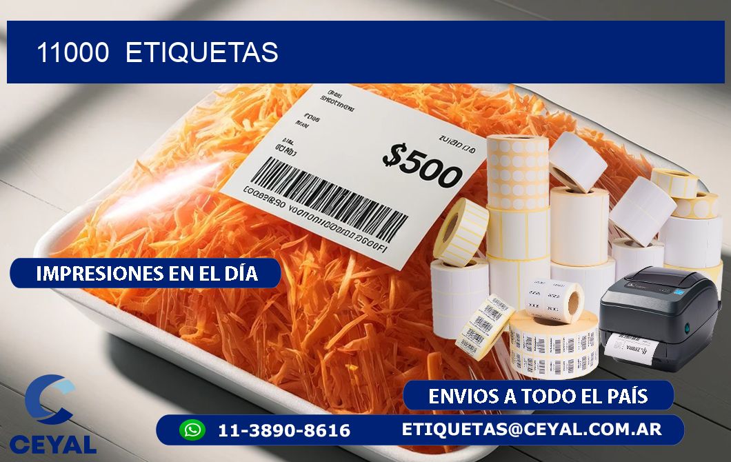 11000  ETIQUETAS