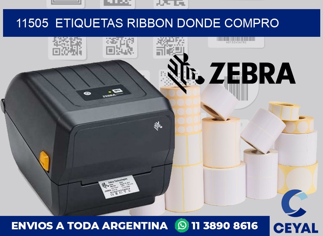 11505  ETIQUETAS RIBBON DONDE COMPRO