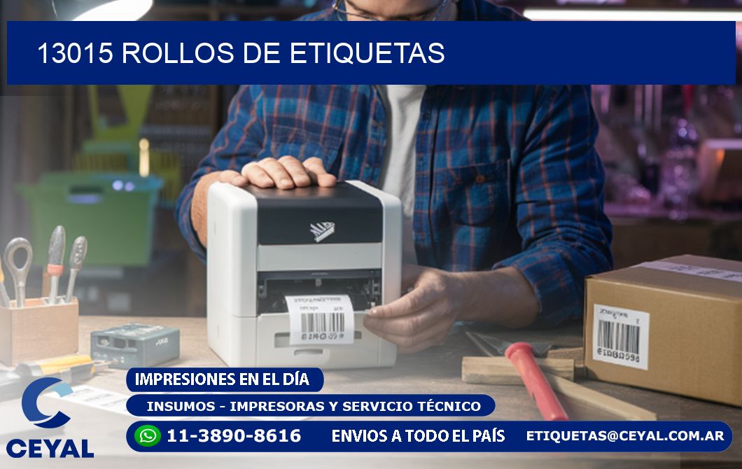 13015 ROLLOS DE ETIQUETAS