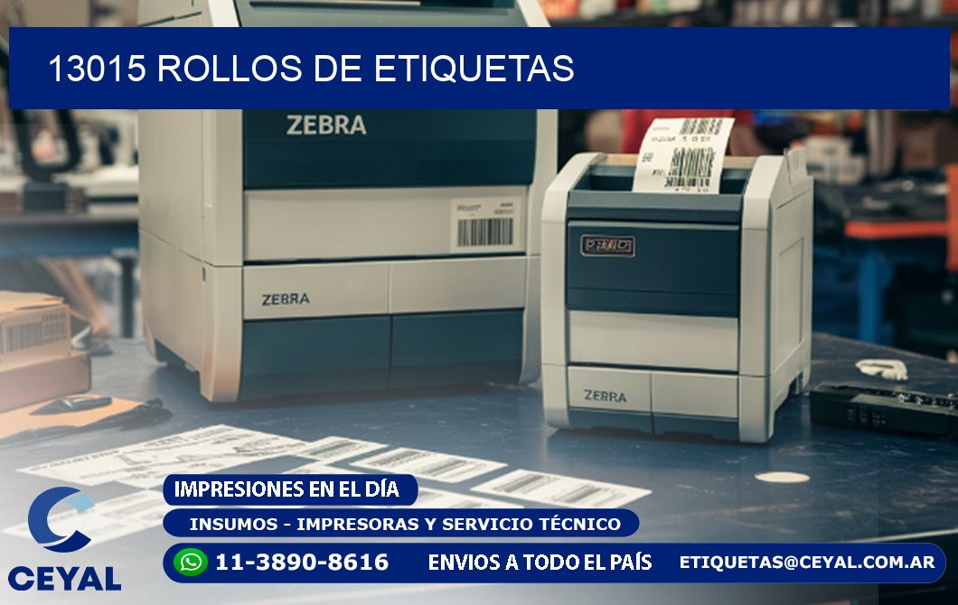 13015 ROLLOS DE ETIQUETAS