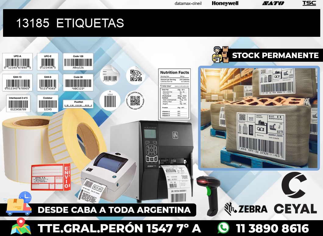 13185  ETIQUETAS