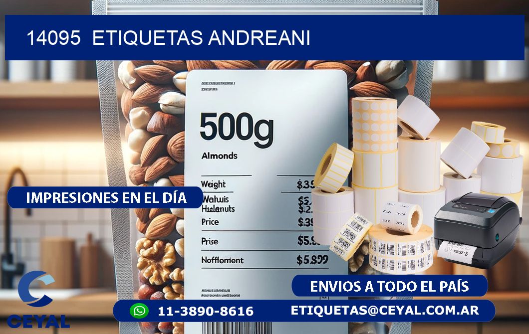 14095  ETIQUETAS ANDREANI