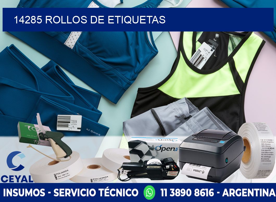 14285 ROLLOS DE ETIQUETAS