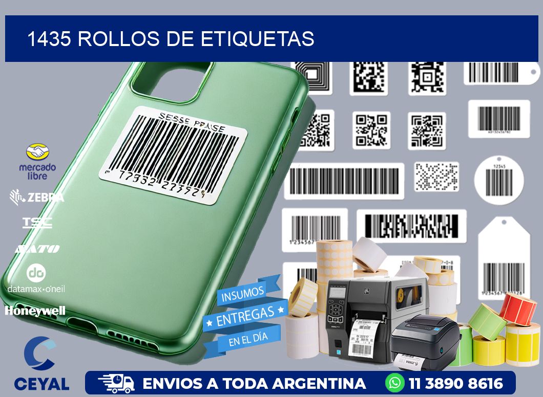 1435 ROLLOS DE ETIQUETAS