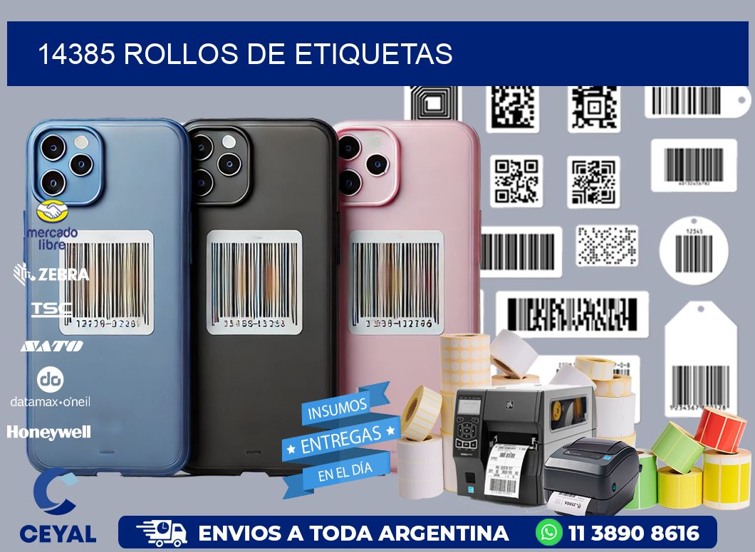 14385 ROLLOS DE ETIQUETAS