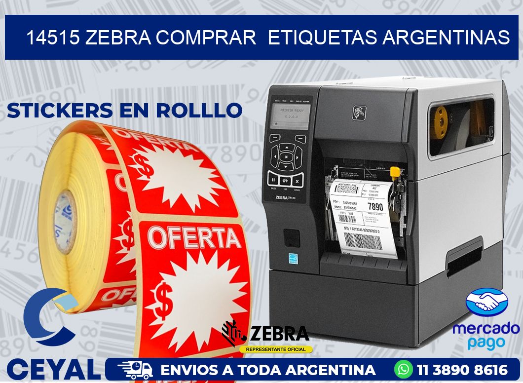 14515 ZEBRA COMPRAR  ETIQUETAS ARGENTINAS