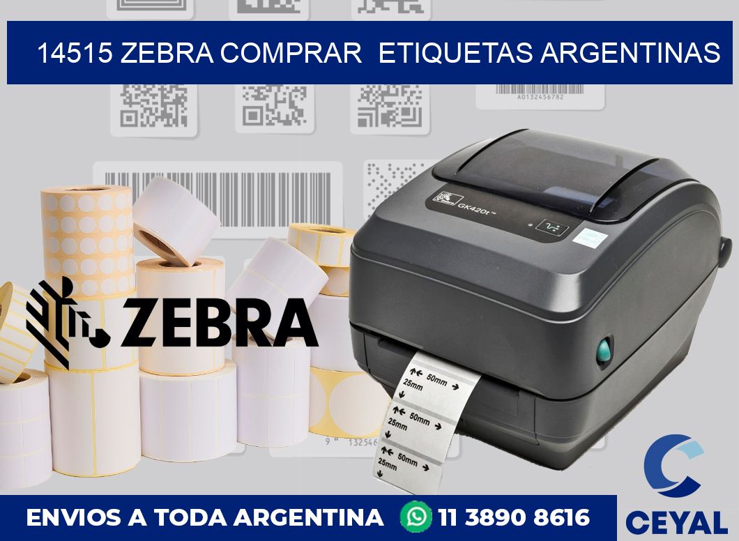 14515 ZEBRA COMPRAR  ETIQUETAS ARGENTINAS