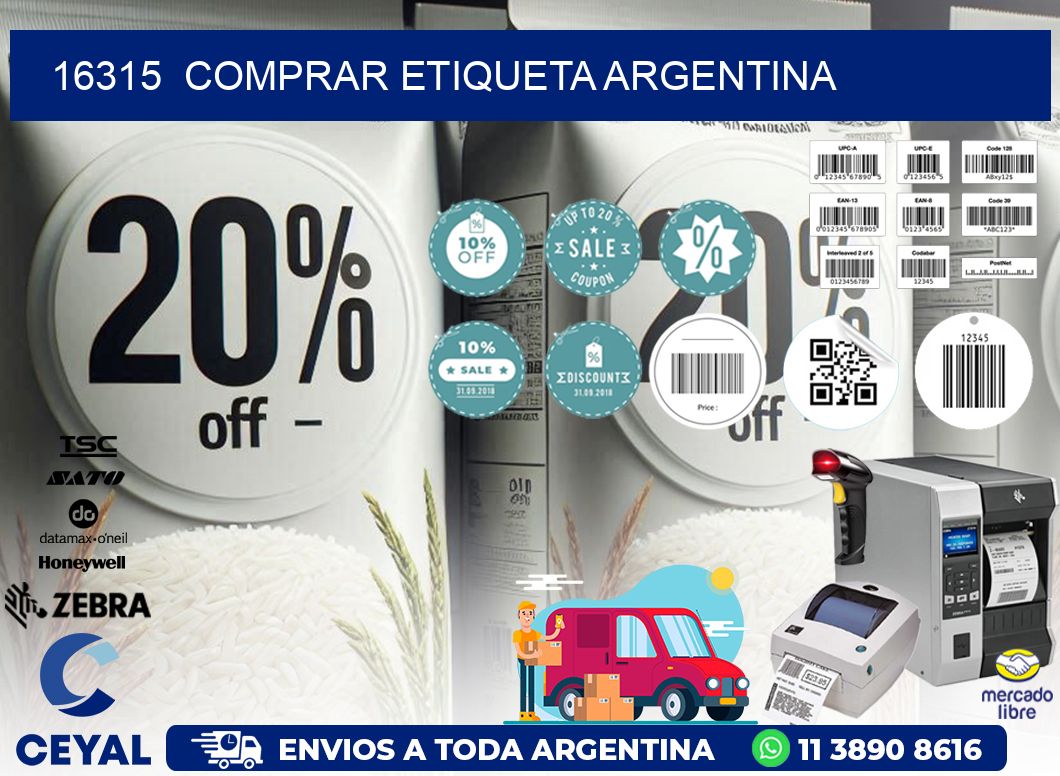 16315  COMPRAR ETIQUETA ARGENTINA