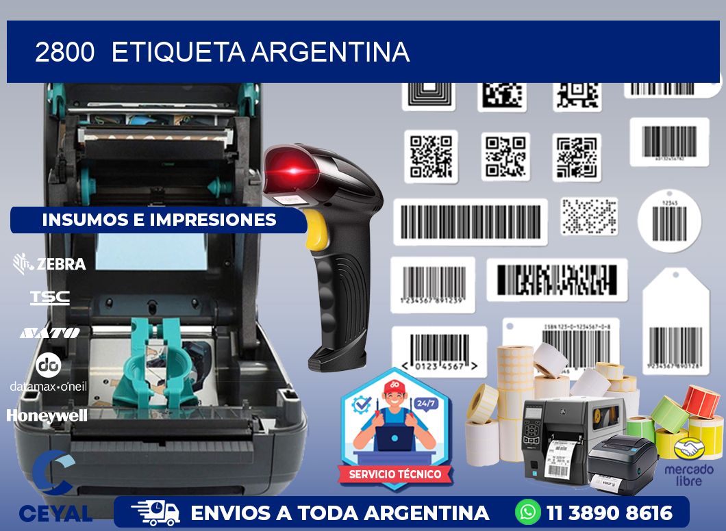 2800  ETIQUETA ARGENTINA