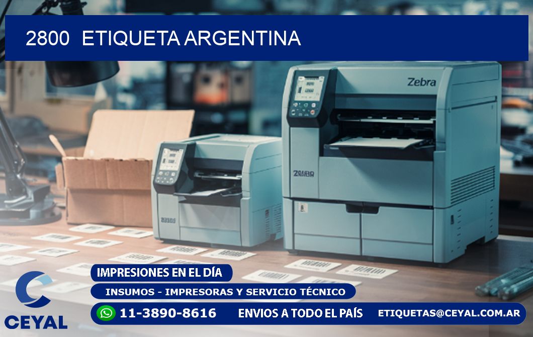 2800  ETIQUETA ARGENTINA